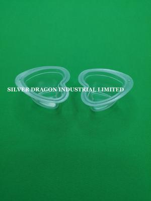 China 40g Clear heart shape PP jelly cups,60x53.38x34mm for sale