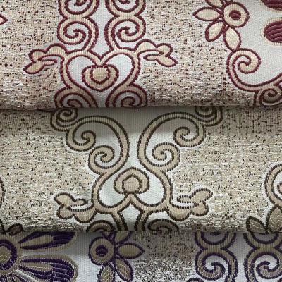 China Professional Design Breathable Decorative Fabrics Yarn-Dyed Jacquard Curtain Fabric A Variety Of Styles And Colors for sale