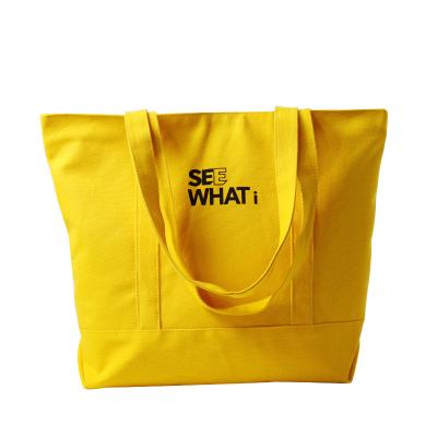 China Printed Recyclable Custom To Reuse Simple Organic Bulk Tote Cotton Canvas Large Reusable Shopping Bag With Logo for sale