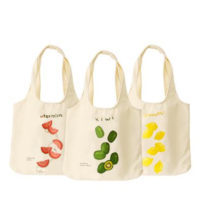 China Hot Selling Recyclable Eco Friendly Cotton Shopping Tote Bag With Custom Printed Logo for sale