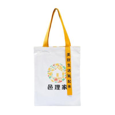 China Recyclable Wholesale Custom Logo Printing Plain Cotton Canvas Promotional Shopping Bags Eco Friendly Recyclable for sale