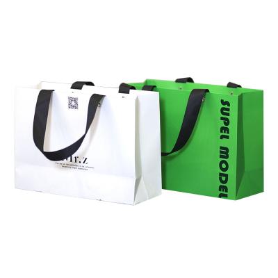 China Recyclable Custom Square Best Sale Paper Bags Shopping Bag Folding Gift Bag Luxury USA Best Customizable for sale