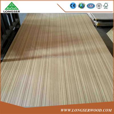 China Moisture Proof One Side Straight 2mm Teak Faced MDF for sale