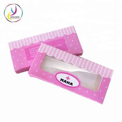 China Luxury recyclable china supplier custom logo printed 3d mink eyelash paper box packaging for sale