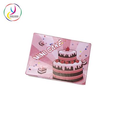 China Recyclable High Quality Food Grade Chocolate Cake Pie Mini Customized Paper Box for sale