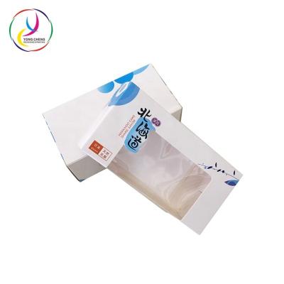 China Recyclable Sushi Paper Food Packaging Box With Clear PVC Window Recyclable Packaging Boxes for sale