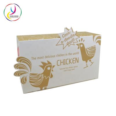 China Recyclable Take Away Paper Box For Fried Chicken Wing Packaging for sale