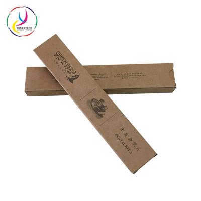 China Recyclable Brown Kraft Paper Toothbrush Packaging Box Paper Packing Box for sale