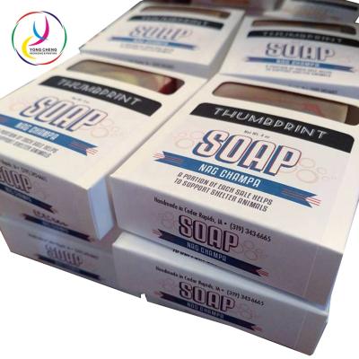 China Recyclable Handmade Square Soap Paper Box Packaging for sale