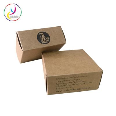 China Recyclable Custom Logo Printed Kraft Paper Soap Bath Bomb Packaging Box for sale