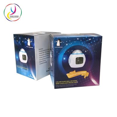 China Recyclable Paper Material Baby Lullaby Sleep LED Music Light Projector Box for sale