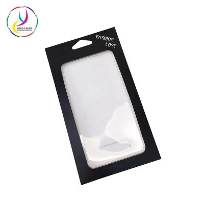 China Recyclable Hot Selling Transparent Plastic Cell Phone Case Paper Packaging Mobile Box for sale