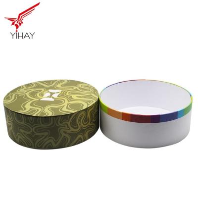 China New Model Small Round Cardboard Boxes With Lids Inside Plastic Tray for sale