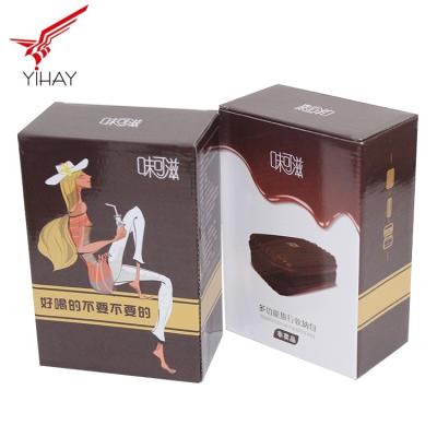 China Square Shape Corrugated Paper Box Safety Cardboard Food Packaging Boxes for sale