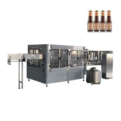 China Condiment Filling Production Line Automatic Food Carton Capping Paste Filling Machine en venta