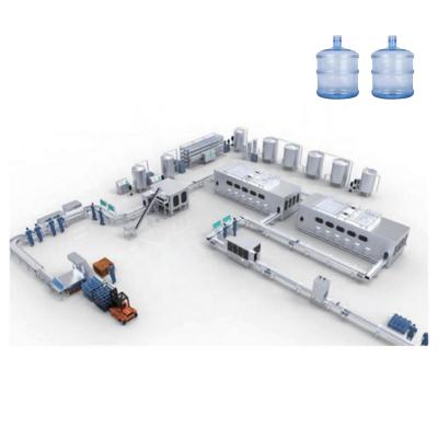 China Barrel Water Bottle Filling Machine Packing Line For 5 Gallon Stainless Steel en venta