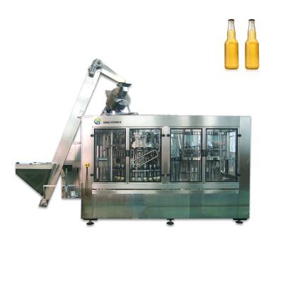 中国 Beer Bottle Filling Neck Label Machine, Filling Machine Beer, Beer Filling Machine Automatic Washing Filling Capping 0.55-0.8mpa 販売のため