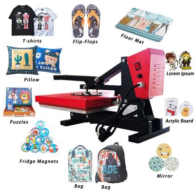 China Easy Operation+cost Efficient Portable Sublimation Transfer Heat Press Machine Best Small Mini For T-shirts Plastic Bags Leather Shoes Cap for sale