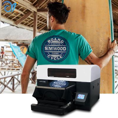 China garment shops new control panel dtg garment printer automatic digital t-shirt printing machine full color t-shirt printer for sale