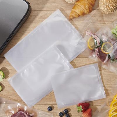 China Food Grade Vacuum Moisture Proof Bags Recycle Cool World Embossed Vacuum Sealer Bags Roll Up Transparent Vacuum Bag For Food for sale