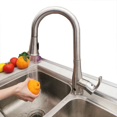 China Sense Faucets Infrared Automatic Sensor Faucet Kitchen Stainless Steel Kitchen Faucet for sale