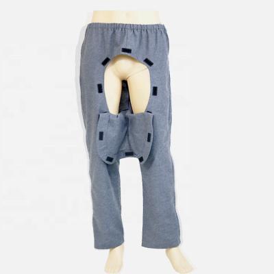 China Patient Care Patient Pants Patient Care Clothes Open Crotch Pants Cotton Zipper , Clothing For Surgery Patients for sale