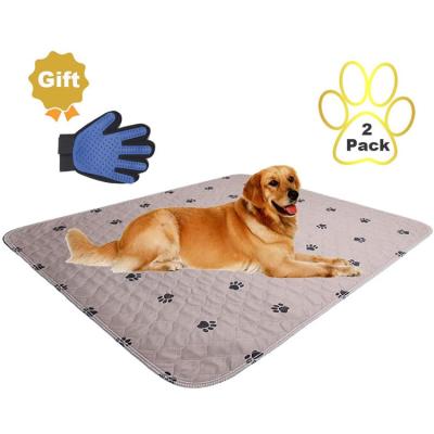 China Sustainable Custom Puppy Training Toilet Small Pee Pad Washable Pet Training Pad With Anti Slip for sale