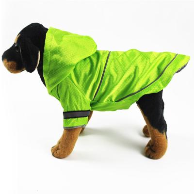 China 2020 fashion hotsale polyester material and all seasons use pet raincoat for pets fashion pet rain coat for sale