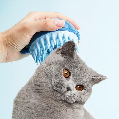 China New Viable Spherical Cat Grooming Pet Cleaning Brush Massage Pet Wash Bath Pet Brush for sale