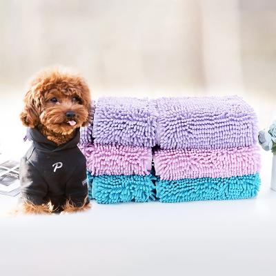 China Viable In Running Drying Machine Quick Washable Super Absorbent Microfiber Pet Bath Towel for sale