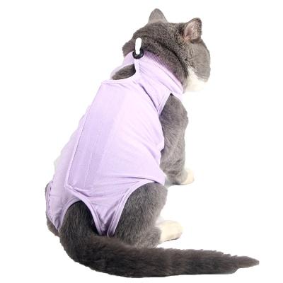 China Viable Cat Recovery Suit For Injuries Pet Surgery Recovery Suit Cat Women Clothing Cat Abdominal Sterilization Suits for sale