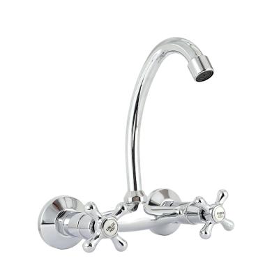 China LIRLEE Mixer Taps OEM ODM Chrome Luxury High Quality Wall Mounted Kitchen Faucet Sink Faucets for sale