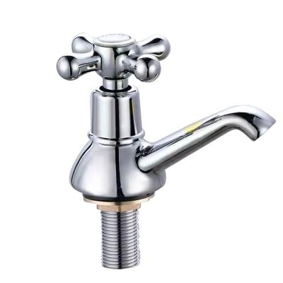 China LIRLEE Faucets OEM Factory Price Zinc Stainless Steel Push Basin Pillar Sink Faucet Brass Metered for sale