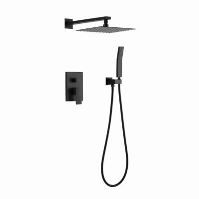 China LIRLEE Wall Mounted Sliding Bar OEM Toilet Bathroom Black With Designed Hand Shower Set for sale