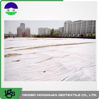 China Polyester niet Geweven Geotextile Stof 200g/M ² Stapelvezelgeotextile Drainagestof Te koop