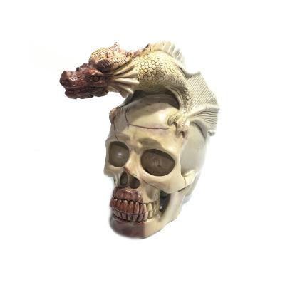 China China wholesale natural crystal carved skulls rose quartz crystal dragon skulls for home decor for sale