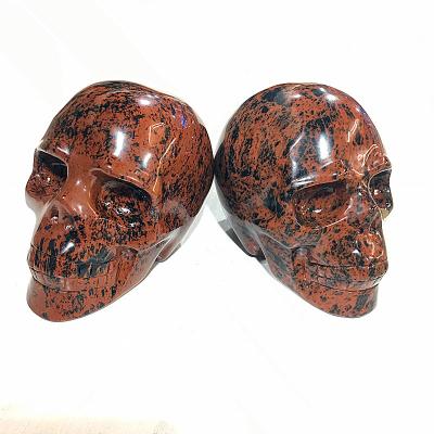 China Wholesale High Quality Natural Obsidian Crystal Skull Quartz Stone From China Crafts Home Decoration for sale