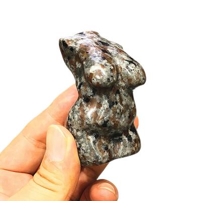 China Wholesale Natural Flame Stone Crystal China Quartz Naked Body Model Female Home Decoration Gifts for sale