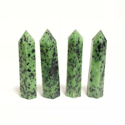 China China Point Ruby Green Crystal Tower Wholesale Natural Crystal Stick for sale