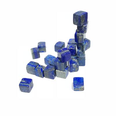 China Wholesale Natural Crystal Cube Lapis Lazuli Rolling Stone Gravel From China for sale