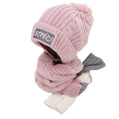 China Common good quality and best price in fashion scarf and hat set for sale