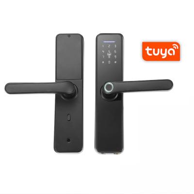 China Digital Remote Control Dynamic Home Waterproof Door Security Wifi Fingerprint App Password App Tuya Electro Wifi Password Smart Automatic Lock for sale