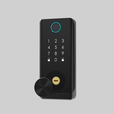 China Airbnb WF-M3 Electronic Smart Door Lock with Door Deadbolt Keyless Digital Fingerprint Password Card TTLock APP Auto Entry Lock for sale