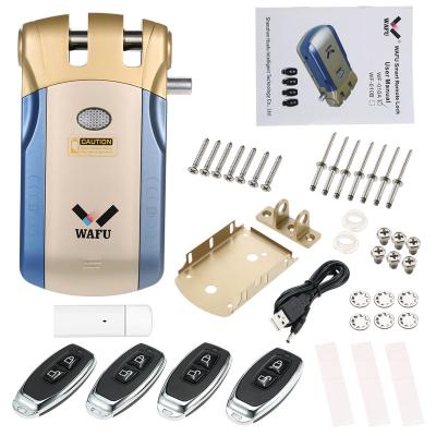 China WAFU Home Zinc Alloy Hotel Smart Electronic Invisible Door Lock With Smart App for sale