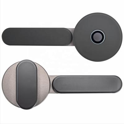 China Suit for 99% Indoor Wooden Door Door Thickness: 30-60mm Low Cost Fingerprint Smart Handle Wooden Door Lock for sale