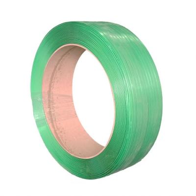 China Factory Wholesale Thickness 2-9MM Customized Biodegradable Green Pet Strap Band For Packing for sale