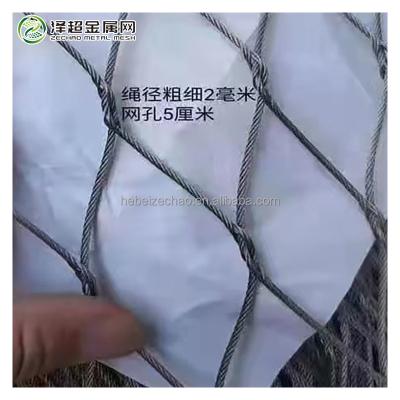 China Corrosion Resistance Stainless Steel 304 316 316L X-tend Zoo Mesh Net Rope Wire for sale