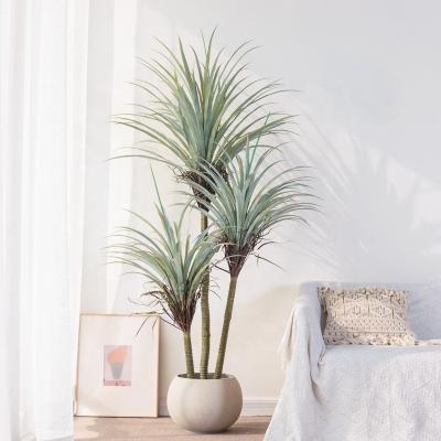 China New Agave Dracaena Tree Agave Floor-to-Ceiling Green Plants Large Minimalist Artificial Moroccan Artificial Plant Decoration for sale