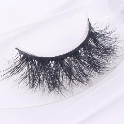 China Delicate Own Brand Wholesale Natural Long Siberian Mink Lashes 3D Mink Lashes Real Mink Eyelashes for sale