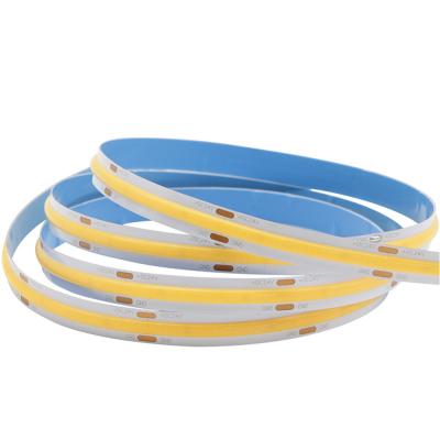 China High Brightness COB LED Strip Lights 480LEDs/M Super Bright Tape Strong Adhesive White Bendable DC12V CRI90+ High Lumen Rope For DIY Home Cutting Designed for sale